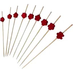 Шпажки украшения на фуршет Цветок 12 см 100 шт.