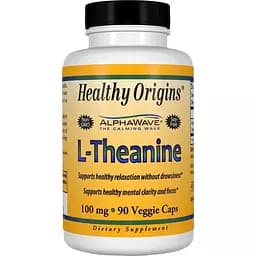 Теанін Healthy Origins 100 мг 90 гелевих капсул