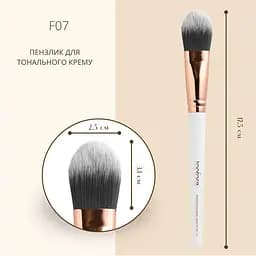 Пензлик косметичний TopFace PT901 F07 для тональних основ плоский - мініатюра 2