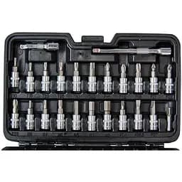 Набір головок торцевих Vitals Master з тріскачкою 1/4" 46 предметів (186167) - мініатюра 4