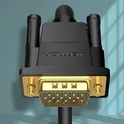 Кабель VGA 15M-15M, 10.0 м, з ферритами, чорний Vention - мініатюра 4