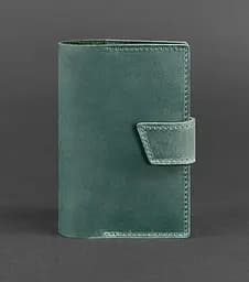 Кожаная обложка для паспорта 4.0 зеленая Crazy Horse