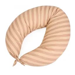 Подушка для вагітних та годування MirSon №5020 Color Line Stripe Creamy 30х170 см кремова (2200010969801)