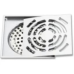 Трап для душу вертикальний Gappo G81052 латунь 100x100 мм хром