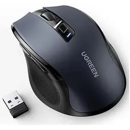 Мышка компьютерная UGREEN MU006 беспроводная черная (90855)