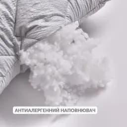 Подушка Ideia Nordic Comfort+ чохол зі стібкою антиалергенне волокно 70х70 см сіра (8-34695*002) - мініатюра 4