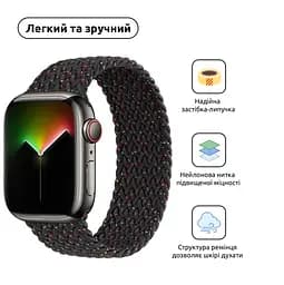Ремінець ArmorStandart Braided Solo Loop для Apple Watch 49/46/45/44/42 (Series 1-3) Black Unity Size 10 (172 mm) (ARM64906) - мініатюра 2