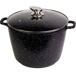 Кастрюля Kamille алюминиевая со стеклянной крышкой 10 л (KM-4408)