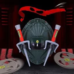 Бойовий набір Черепашки Ніндзя Рафаель: маска, панцир, 2 сюрікена, кинджали Саї - мініатюра 3