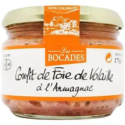 Конфи Les Bocades из куриной печени с арманьяком 175 г