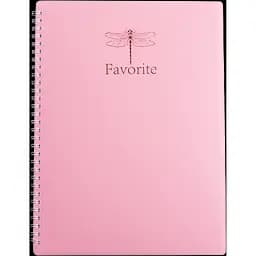 Тетрадь для записей Buromax Favourite Pastel А4 в клетку 80 листов розовая (BM.24452154-10)