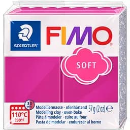 Пластика для бижутерии Soft Малиновая 57г Fimo