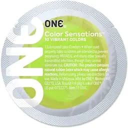 Презерватив One Color Sensations - Roll One on (Green) 1 шт.