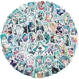 Стикерпак GeekLand Hatsune Miku 100 штук