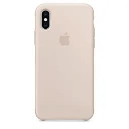 Силиконовый противоударный чехол-накладка для Apple iPhone X/XS, панель с защитой всего корпуса, софт-тач, pink sand, ArmorStandart (ARM49550)