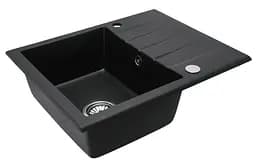Кухонна мийка гранітна Rea North black metalic ZLE-00126, Чорний