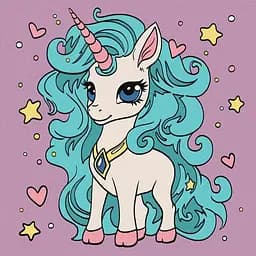 Картина за номерами Ideyka Фантастична одноріжка 25x25 см (KHO6102)