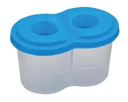 Стакан-непроливайка двойной, синий, 6 шт. в упаковке, ZB.6901-02