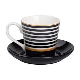 Чашка з блюдцем порцелянова 200 мл, horizontal Liling Rongxiang Ceramic RX-N24708B