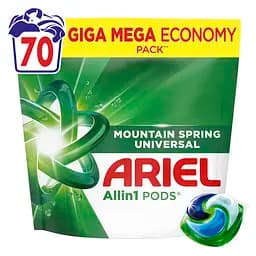 Капсули для прання Ariel Все-в-1 Гірське джерело 70 шт. - мініатюра 10