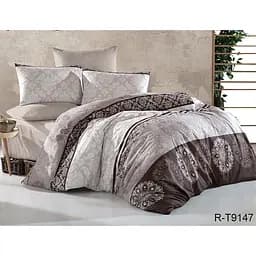 Комплект постільної білизни TAG Tekstil з компаньйоном Сімейний 000210454 (R-T9147)