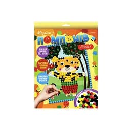 Набір для творчості мозаїка з помпонів "Леопард" НТ-35-3