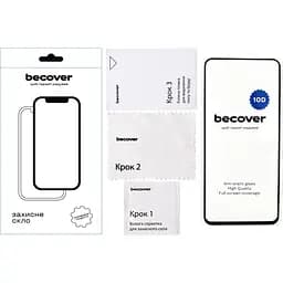 Захисне скло BeCover для Xiaomi Redmi 12 4G 10D Black (711369) - мініатюра 2