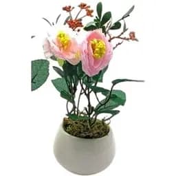 Искусственные цветы в горшке 20х7х7 см