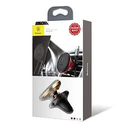Автомобільний тримач холдер Baseus Magnetic Air Vent Car Mount Holder SUGX-A0V Gold - мініатюра 6