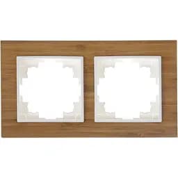 Рамка Brille двойная бамбук NB-2F wood