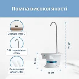 Електрична помпа для води ViO E3 white, біла - мініатюра 8