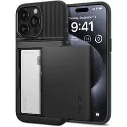 Чохол Spigen Slim Armor CS Black для iPhone 15 Pro Max (ACS06589)