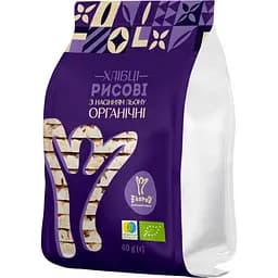 Хлебцы рисовые со льном Екород органические 60 г