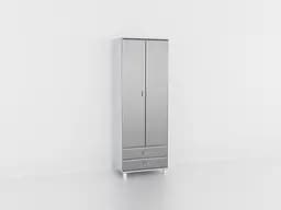 Шкаф для одежды Flamecame из МДФ II Ш-1461 Металлик