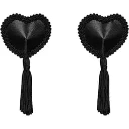 Наклейки на соски Obsessive Tassel черный