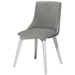 Стілець Prestol Марсель 480x450x850 мм сірий з білим