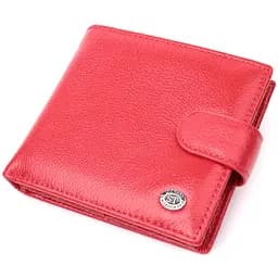 Жіночий трендовий гаманець із натуральної шкіри ST Leather 22555 червоний