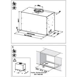 Витяжка вбудована Franke Box Flush EVO FBFE XS A70 (305.0665.361) - мініатюра 7