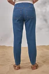 Вільні легкі джинси Mom для вагітних Sheldon denim L Юла Мама Блакитний - мініатюра 9