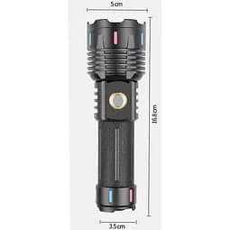 Ручний потужний ліхтар PLD G25-TG zoom + Type-C + Power Bank 1х26650 (3хААА) 5 режимів - мініатюра 4