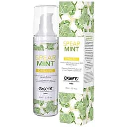 Массажное масло Exsens Organic Spear Mint разогревающее, без сахара, без парабенов, съедобное 50 мл