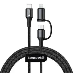 Кабель Baseus Combo twins 2in1 cable Type-C to Type-C/Lightning 1 м (CATLYW-01)