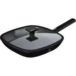 Сковорода-гриль з кришкою Berlinger Haus Monaco Collection 28 см чорна (BH 7093)