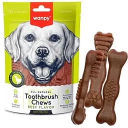 Wanpy Toothbrush Chews Beef ванпи жевательное лакомство со вкусом говядины для собак 0.1кг Говядина