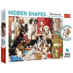 Пазл Trefl Hidden Shapes Собачьи игры 1043 эл. (10675)