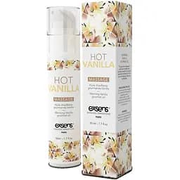 Масажна олія Exsens Hot Vanilla 50 мл розігріває, без цукру, без парабенів, їстівна