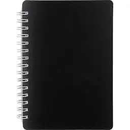 Книга записная Buromax Classic в клеточку А6 спираль черная 80 листов (BM.2589-001)