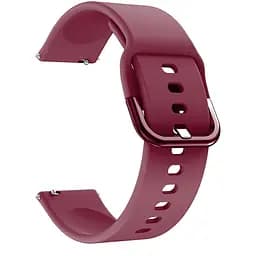 Силіконовий ремінець One Watchbands темно-вишневий для Samsung Galaxy Watch 6, кріплення 20мм - розмір L (W1-4543543)