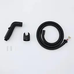 Гігієнічний набір (лійка, шланг, кронштейн), чорний Frap F021-6, Чорний матовий