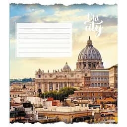 Зошит загальний "Старе місто" Leader 096-630039K-1 в клітинку, 96 аркушів